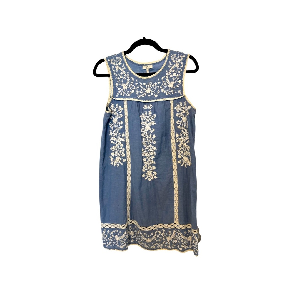 Joie Embroidered shift sundress